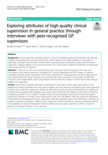 Exploring Attributes high quality GP Supervision