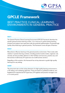 GPCLE Framework Cover